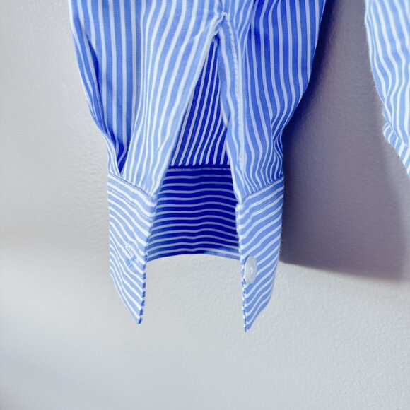 Japna blue stripe button down shit medium - Picture 10 of 16